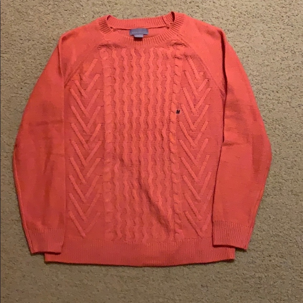 Laura Scott Salmon Patterned Sweater